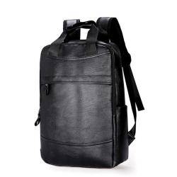 ZWY001 New Fashion Laptop Bag Man Backpack PU Leather Schoolbag Handheld Zipper Business Computer Bag Travel Outdoor Customize