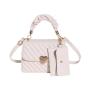 Korean embroidery line texture women's bag 2024 new shoulder bag woman satchel personality tide ladies handbag small square bag
