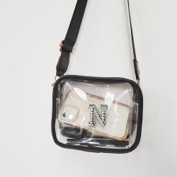 Fashion Designer Clear PVC Women Shoulder Messenger Bag Crossbody Bag PU Stadium Clear Cell Phone Bags