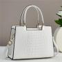 2023 Wholesale Fashion Handbags Women's Shoulder Bag Crocodile Skin Bag Clear Crossbody Woman Hand Bags