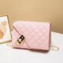 2024 Women's High Quality Fashionable Mini Shoulder Bag Underarm Handbag with Chain Decoration PU Material Stylish Lady Design