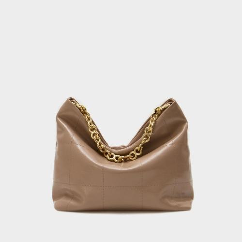 Custom Logo Women Handbags Luxury Vegan Leather With Nice Gold Chain Fashion Women Shoulder Bags Tote Bags