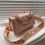 2024 new fashion shoulder strap small square pocket simple broadband bag ladies casual bag