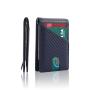 Leather Men Wallet Ultra Slim Carbon Fiber Leather Mens RFID Blocking Money Clip Wallet