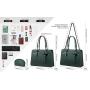 LOVEVOOK Laptop Tote Bags Large Crossbody Work shoulder Bags 15.6 Computer bags 2pcs women Handbags and Purse Briefcase