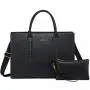 LOVEVOOK Women's Large Vintage Business computer Briefcase OEM Leather Office Work Bag 15.6 inch Laptop Tote Hand bags for Women