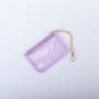 Keymay New Design 7 Multi Colors Lightweight Stadium Approved Transparent Cute Card Holder Clear PVC Keychain Clear Coin Purse