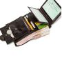Large Capacity Full Grain Leather Foldover  Wallet With Coin Pocket For Men