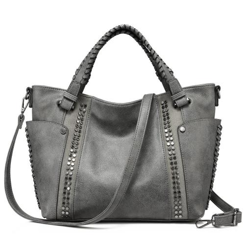 REALER high quality fashion style designer handbags Female Waterproof Tote Bag lady patchwork leather Bag Women Handbags
