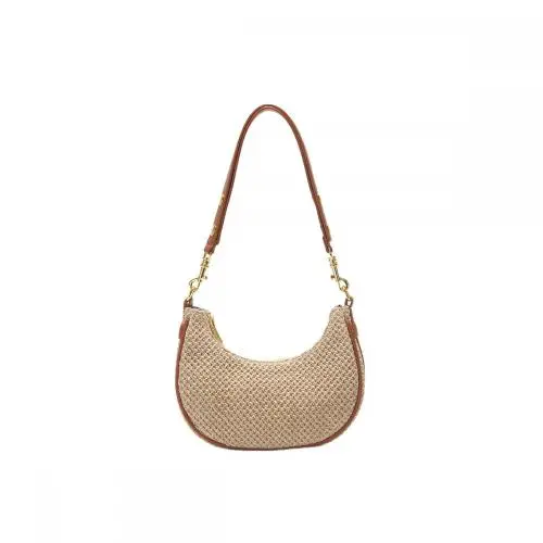 Design Purses and Handbags for Women PU Hobo Shoulder Handbag Tote Purse Moon Bag 2024 Summer Trendy Women Ladies Girls,women