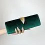 Hot Selling Metal Leaf Buckle Clutch Bag Party Lady Chain Shoulder bags Velvet Clutch Evening  Bags Women