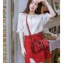 ZR548 New Fashion Women Handbag Simple PU Leather Zipper Shoulder Bag Female Texture Crossbody Polyester Cotton Dinner Bag