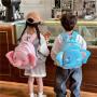 KBW757  New Children Schoolbag Unisex Backpack Fashion Canvas Cute Anti-Lost Backpack
