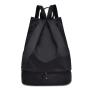 Gelory Beach Dry Wet Separated Swim Bag Storage Large Capacity Backpack Sports Gym Waterproof Backpack With Shoe Compartment