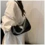 2024 new style versatile underarm bag fashionable diamond embroidery handbag crossbody bag black ladies purse handbags