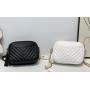 2024 Quilted crossbody bags women handbags fashion ladies squared shoulder purse leather bags with tassels wholesale