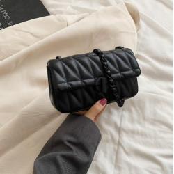 Women's Fashion Candy Color PU Leather Tote Bag Mini Purses Unique Lock Geometric Pattern Chain Tassel Decoration Spring Summer