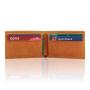 Wholesale Men's Bifold Leather Wallet Custom Slim Retro RFID Protected Card Holder Wallet for Men