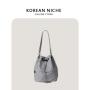 Nylon Material Soft Large Capacity Handbag Shoulder Shopping Tote Bag With Design Shopping Bags Women Shoulder