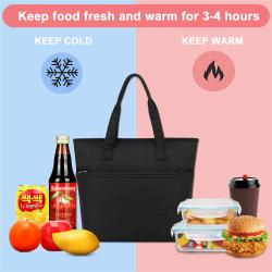 Multi-functional Lunch Bag for Women Insulated Lunch Box Cooler Lunch Tote Bag for School Work Picnic