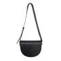 2024 Female Solid Color Saddle Design One-shoulder Crossbody Bag Fashion Trend Semicircle Pu Bag Clamshell  Saddle Bag