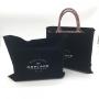 High End Black Velvet Travel Dust Envelope Pouch For Handbag Custom Logo Printed Velvet Gift Pillow Cover Bag