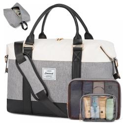 LOVEVOOK New Arrival Travel Duffle Bag with 3 Packing Cubes Men Women Waterproof Weekender Gym Duffle Bag With Shoe Compartment