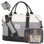 LOVEVOOK New Arrival Travel Duffle Bag with 3 Packing Cubes Men Women Waterproof Weekender Gym Duffle Bag With Shoe Compartment
