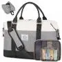 LOVEVOOK New Arrival Travel Duffle Bag with 3 Packing Cubes Men Women Waterproof Weekender Gym Duffle Bag With Shoe Compartment