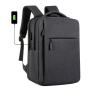 Unisex Large Capacity USB Laptop Backpack Waterproof Oxford Custom Schoolbag with Zipper Closure for Students