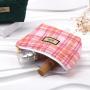Custom Label Colorful Velvet Zipper Cosmetic Bag Skincare Product Cotton Makeup Cosmetic Pouch