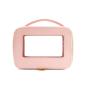 Clear Travel Case Pink Clear Travel Toiletry Makeup Bag with Zipper for Women