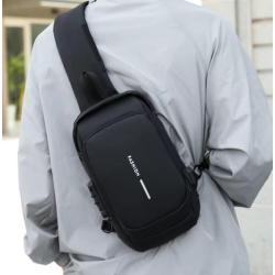 WTB062 Wholesale Male Biker Bag Password Anti-theft Chest Bag Men Single Shoulder Sports  Casual Crossbody Waist Bag