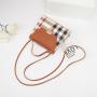 2023 New Fashion Simple Trend Single Shoulder Bag Wholesale Diagonal Cross Bag Pu Leather Contrasting Color Handbag