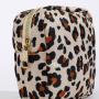 High Quality Custom Printing Self-adhesive Portable Travel Bag Leopard Printed Cosmetic Bag
