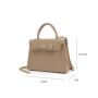 Newest Trendy Fashion Luxury Ladies Hand Bags Vegan Pu Leather Handbags For Women Unique Twist Metal Lock Womens Handbags