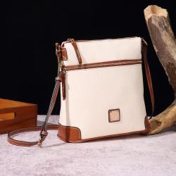 2024 New Vintage Women's Shoulder Bags Lychee Grain Texture Crossbody Bags Women's Leather Bag With Zipper Pocket