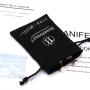 Custom Screen Printing Black Cotton Canvas Pouch Drawstring Gift Cosmetic Dust Canvas Packing Bag