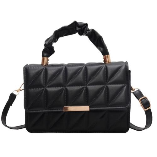 ZR261 Lingge Elegant Pleated Handbag 2023 New Fashion Fashionable Chain One Shoulder Crossbody Small Square Bag