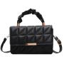 ZR261 Lingge Elegant Pleated Handbag 2023 New Fashion Fashionable Chain One Shoulder Crossbody Small Square Bag