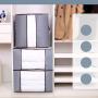 SN028 Foldable Clothes Organizer Nonwovens Storage Containers for Organizing Bedroom Closet Clothing Comforter Organization