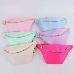 2023 Candy Color Waist Jelly Bag Custom Logo Nylon Waterproof Fanny Pack Sports Waist Bags For Women