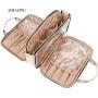 Cosmetic Case Top Handle Purse  Pink Cosmetic Bag Fashionable Girls Vanity Bag Velvet Bag For Make Up