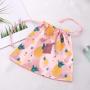 Custom Full Screen Printed Satin Drawstring Bag Hair Bundle Wig Underwear Packaging Dust Satin Pouch