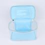 Factory Clear Toiletry Bag 8 Colors Nylon Transparent PVC Wash Bag Unisex Makeup Pouch Clear Open Top Cosmetic Bag With Handle