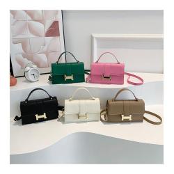 Popular Premium Ladies Bag 2024 New Retro Underarm Small Square Bag H Buckle Lock Shoulder Crossbody Bags