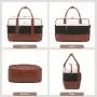 LOVEVOOK 2024 quilted carry on Overnight with Toiletry Laptop Compartment Bag large Weekender travel luggage duffel gym bags
