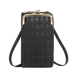 2024 Ladies Embossed Mobile Phone Bag Fashionable Portable Women's Bag with Joker Design Wholesale Foreign Trade