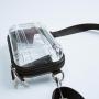 KBW720 Transparent Material Makeup Bag Fashionable Square Crossbody Shoulder Bag Mini Minimalist Portable Storage Bag