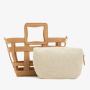 Ladies Bag 2020 Fashion Bucket Hollow Out Summer Beach Tote bag With outside Mini Canvas pouch bags for ladies